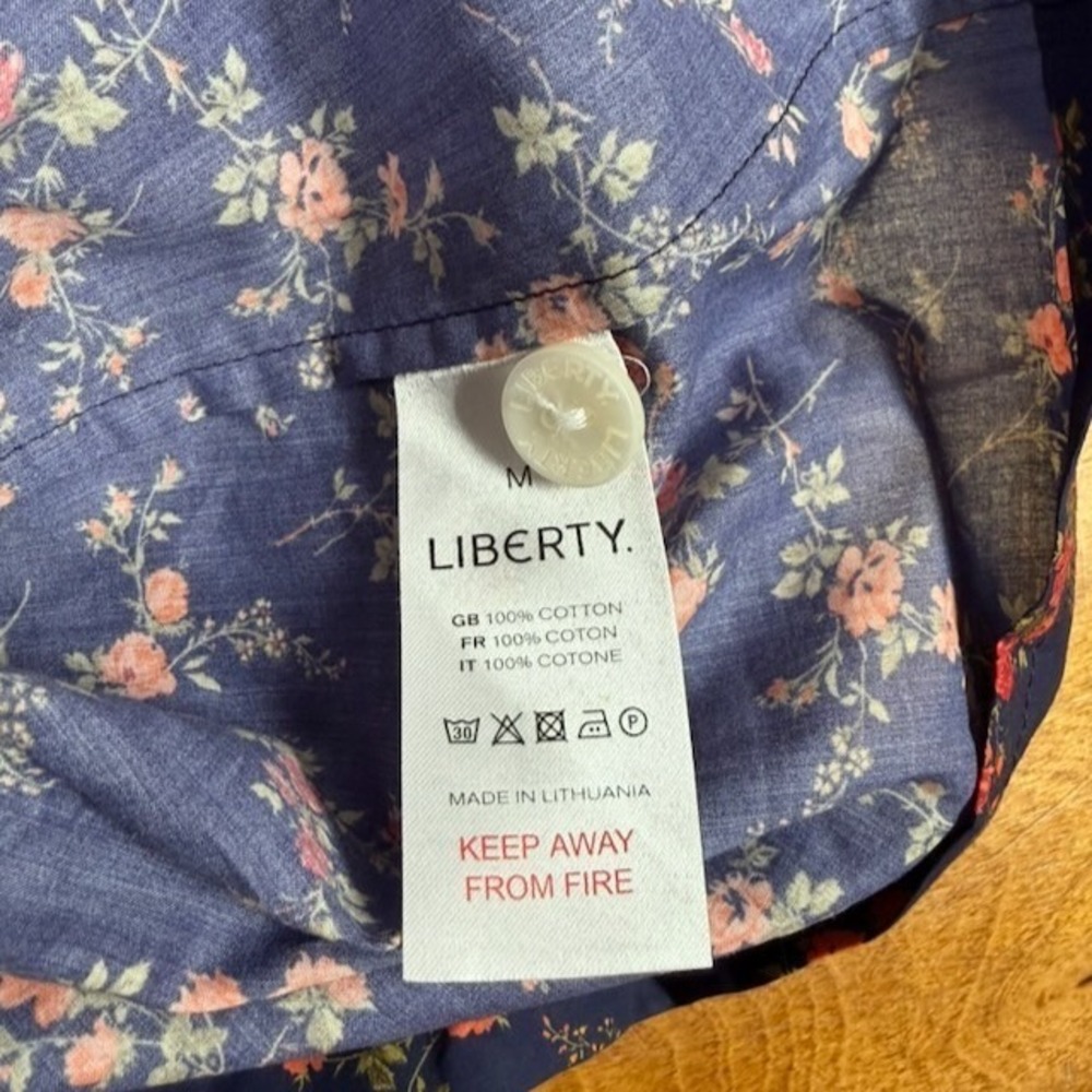 Liberty of London Womens PJ Set Size M Floral Cottage Cotton Boho Hippie Lounge - Picture 8 of 13